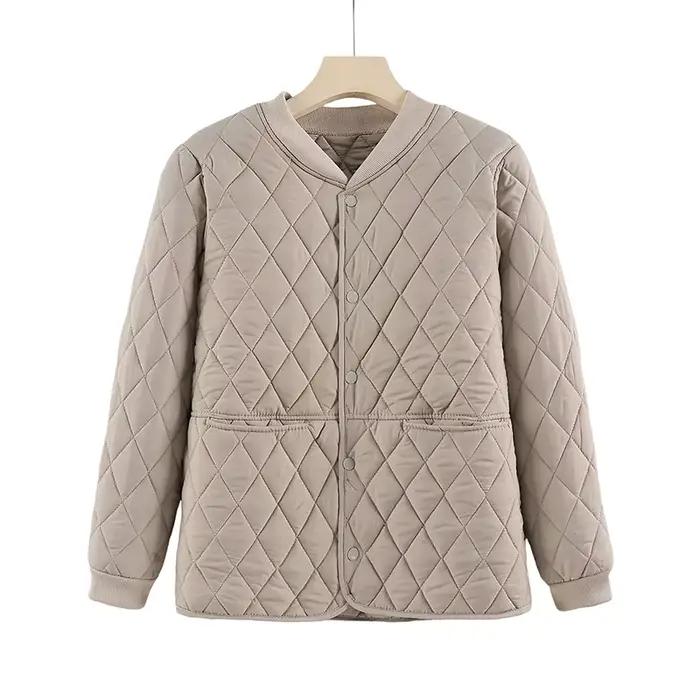 Veste matelassée de couleur unie pour femme