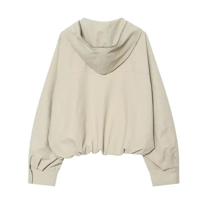BSAY Nouvelle veste à capuche minimaliste beige pour femme