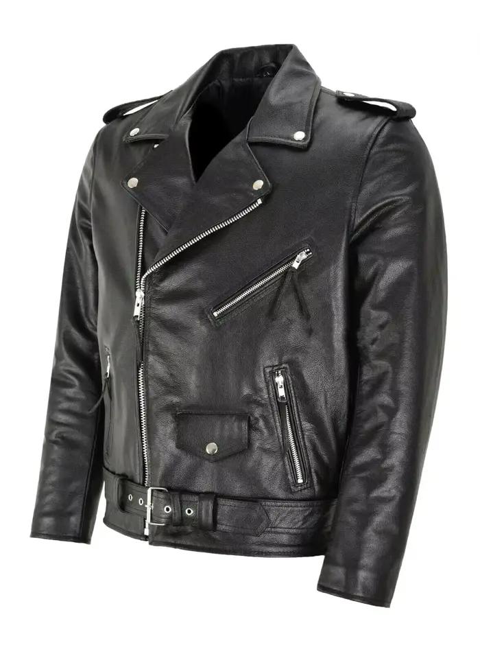 Veste en cuir PU tendance pour homme style décontracté voyage printemps confortable légèreté style motard ajustée