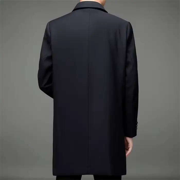 2025 printemps Long style manteau hommes d'affaires mâle Trench Coat