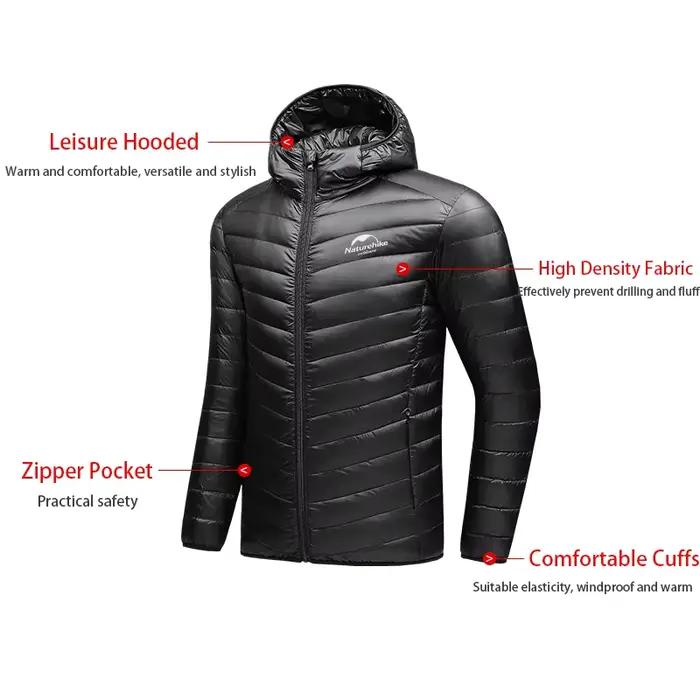Naturehike automne hiver nouvelle veste mise à niveau 800 Ultra sec canard doudoune homme en plein air Camping manteau ultraléger randonnée vestes