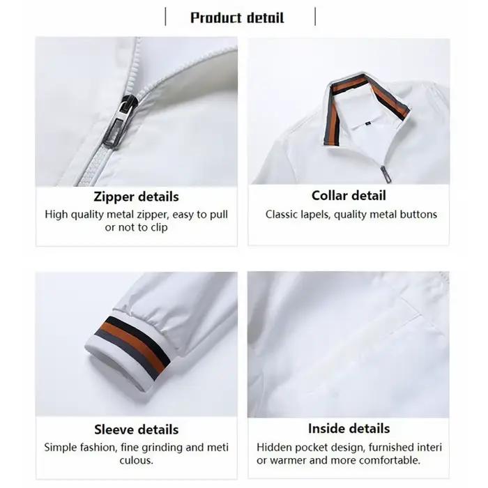 Printemps et automne hommes veste décontracté à manches longues costume col montant vestes sport coupe-vent manteau pour Volvo Xc60 Xc90 V40 V60