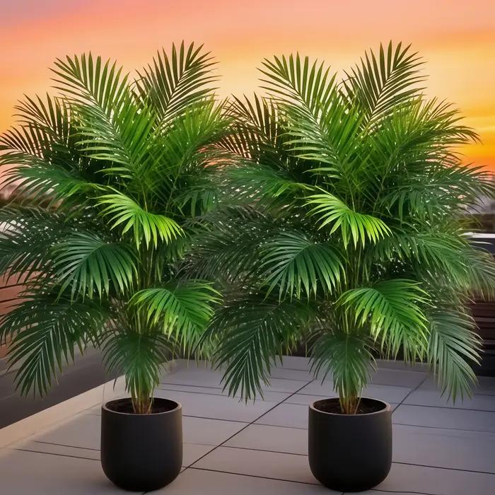Grands palmiers d'ananas artificiels d'extérieur, 2 pièces, pour mariage, noël, Thanksgiving, jardin, porche, cour