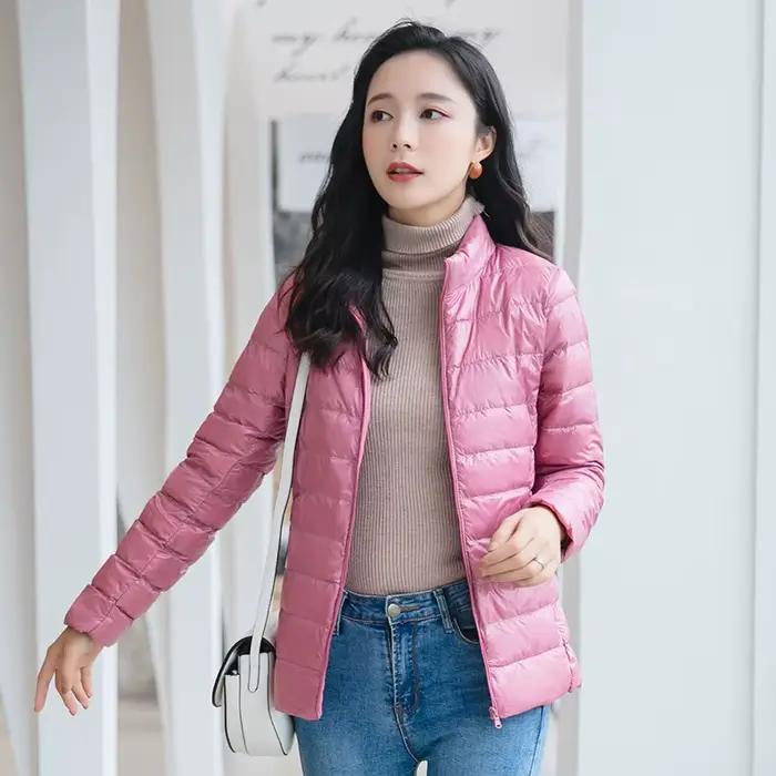 Nouveau manteau d'hiver pour femme doudoune légère