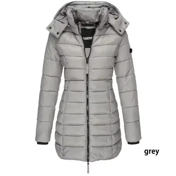 Parka chaude à capuche pour femme