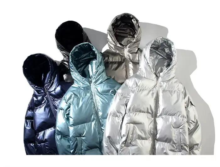 Veste d'hiver 2026 pour homme, parka brillante à capuche, manteau chaud zippé, vestes de haute qualité, pardessus épais, grandes tailles, fourrure synthétique, coton, polyester, automne et hiver, décontracté, style urbain, confortable, résistant aux intempéries
