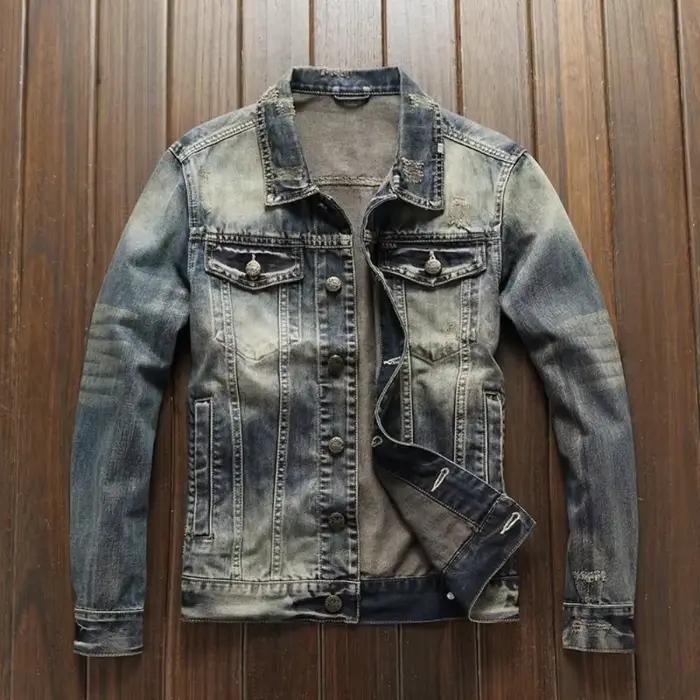 Manteau de Cowboy Rétro Japonais Élégant pour Hommes Style Vintage Coréen Occasions Spéciales Automne Hiver