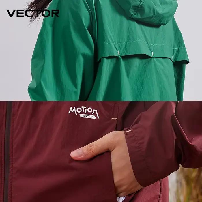 VECTOR-Veste de randonnée coupe-vent pour homme et femme, imperméable, sport, extérieur, manteau respirant, camping, randonnée en plein air, UPF40 +