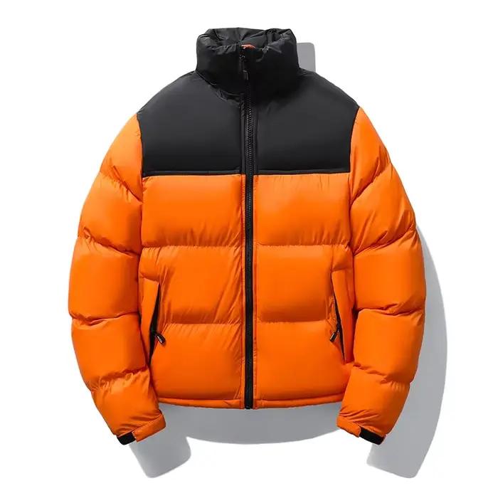 Hiver hommes décontracté coupe-vent rembourré duvet de canard Parkas manteau homme épais col montant Parka veste mâle pardessus vêtements d'extérieur grande taille 4XL