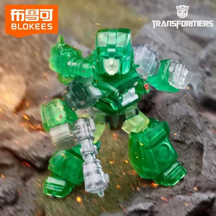 BLOKEES Les Transformers Building Block Star Edition 4ème Mini Figurine à Assembler Modèle de Jouet Ornements de Bureau Cadeaux de Noël Anime