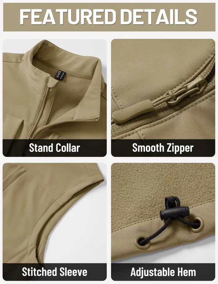 Gilet Tacvassen imperméable et respirant pour homme avec six poches pour activités extérieures et style décontracté printemps automne occassions décontractées randonnées voyages