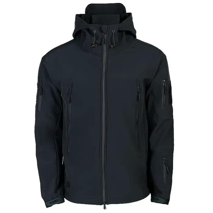 Veste tactique hommes vêtements d'extérieur vestes à coque souple Techwear coupe-vent imperméable respirant polaire thermique randonnée chasse manteaux à capuche