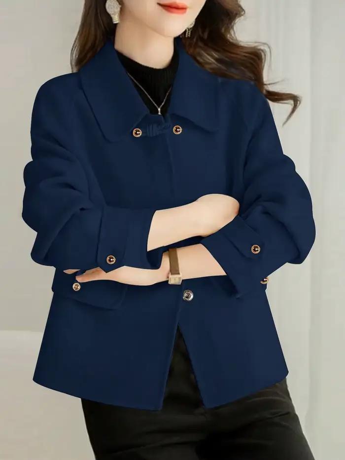 Manteaux courts solides élégants pour femme