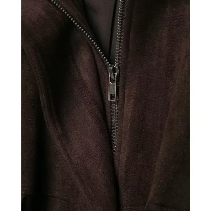 Veste en faux daim HipSeam pour femme avec épaulettes nouvelle collection automne col montant manches longues chic pour bureau femmes automne printemps
