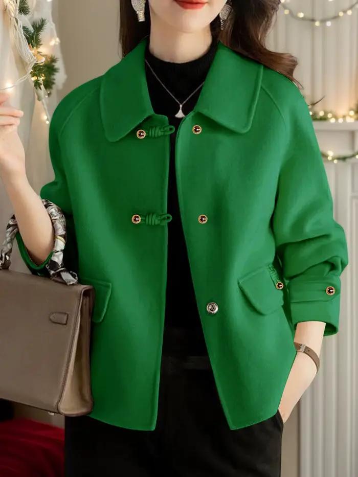 Manteaux courts solides élégants pour femme