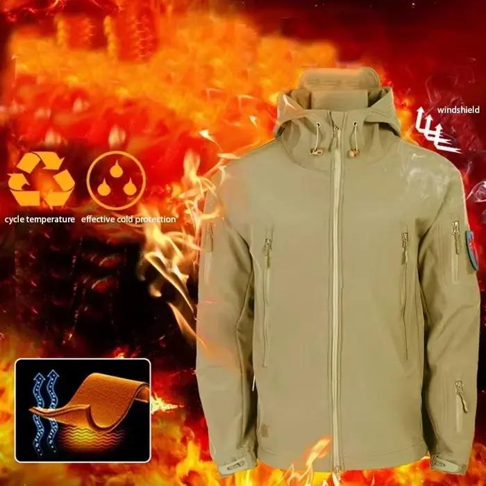 Veste tactique en mélange de laine automne-hiver
