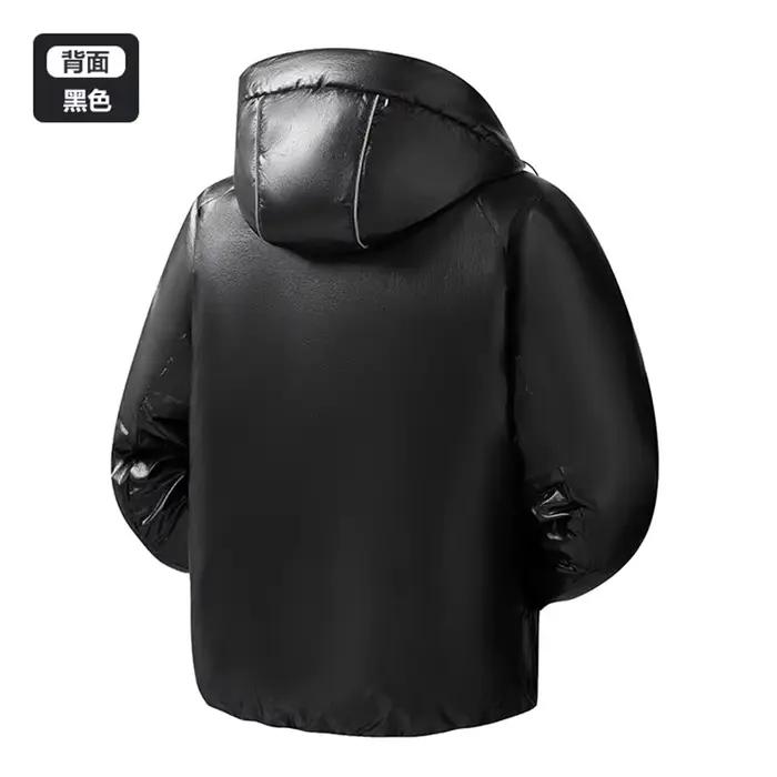 Vestes d'hiver décontractées à capuche en duvet de canard pour hommes