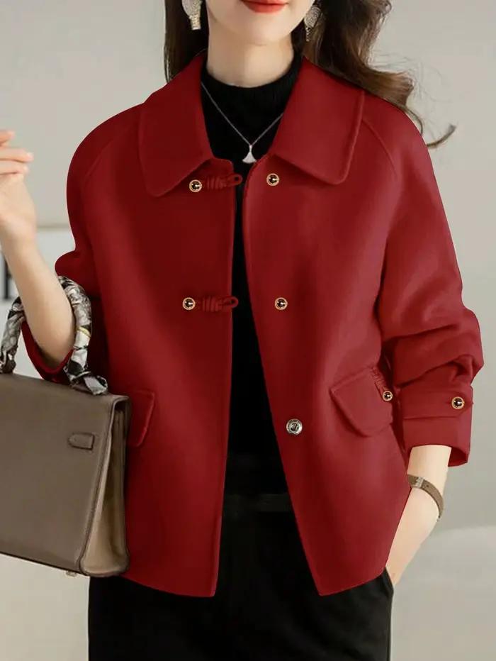 Manteaux courts solides élégants pour femme