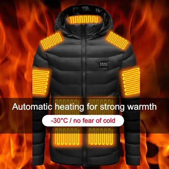 21 zones veste chauffante hommes vestes chauffantes électriques manteau chauffant