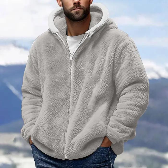Veste chaude en velours Double face pour hommes