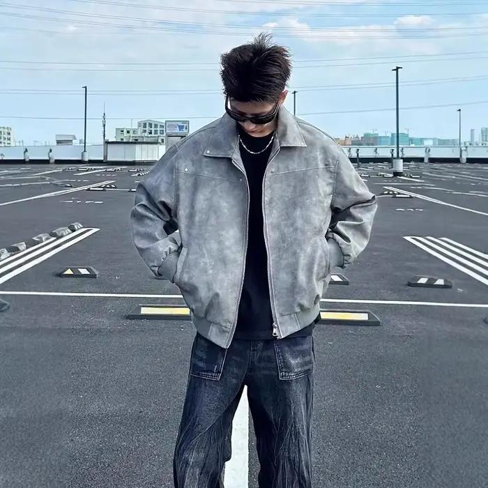 Veste à rivets Vintage américaine pour hommes
