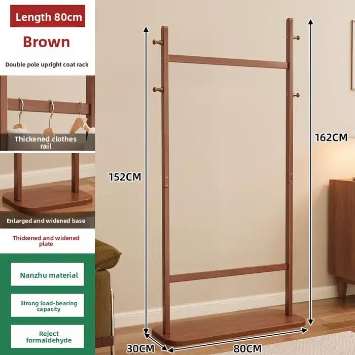 Porte-manteau sur pied pour chambre à coucher, design simple et luxueux, support vertical pour vêtements, séchoir à linge intérieur