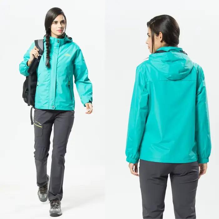 Veste Imperméable à Capuche pour Femme, Manteau de Pluie observateur, Randonnée, Camping, Activités de Plein Air, Décontracté, Garder le Vent Sportif