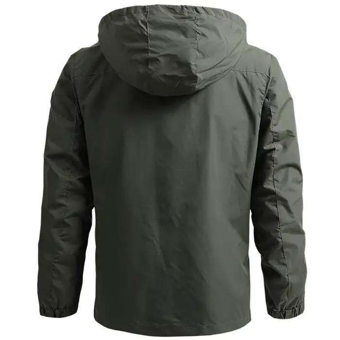 Coupe-vent Hommes DulJacket Imperméable En Plein Air À Capuche Manteau Sports Militaire Taille Européenne S-5XL Terrain Escalade Mince Outwear