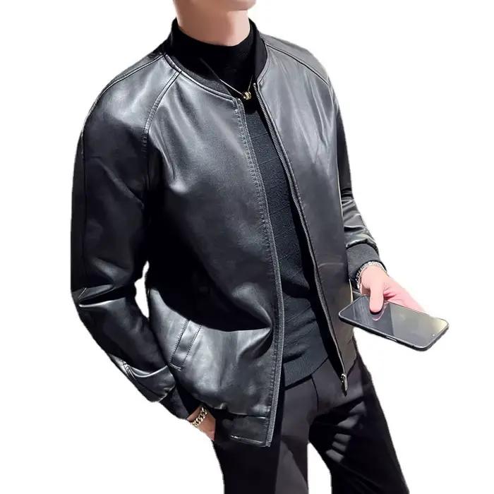Blouson en similicuir pour homme