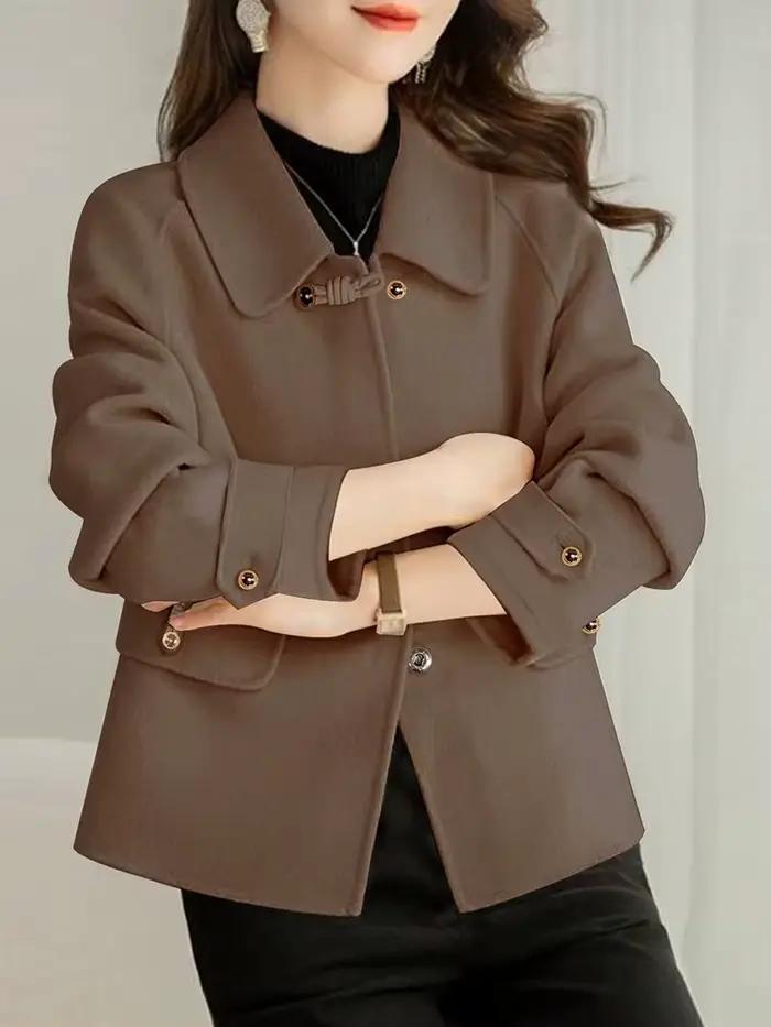 Manteaux courts solides élégants pour femme