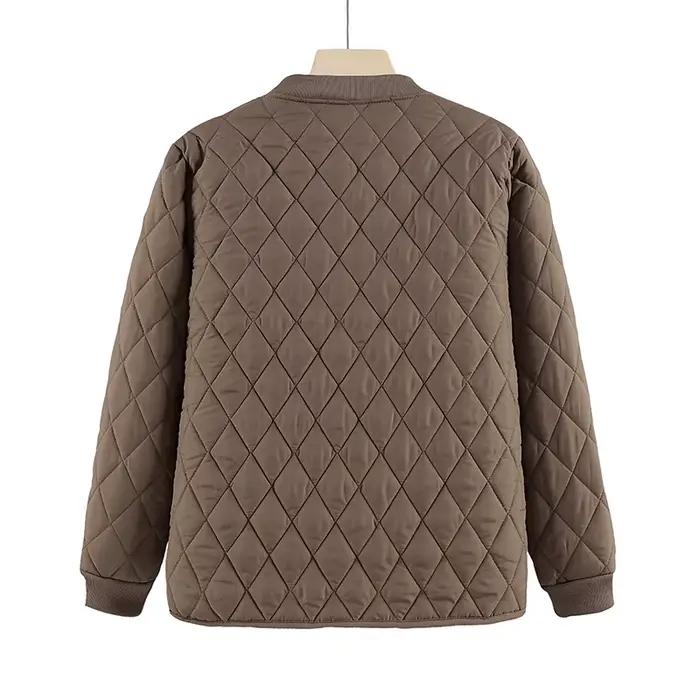 Veste matelassée de couleur unie pour femme