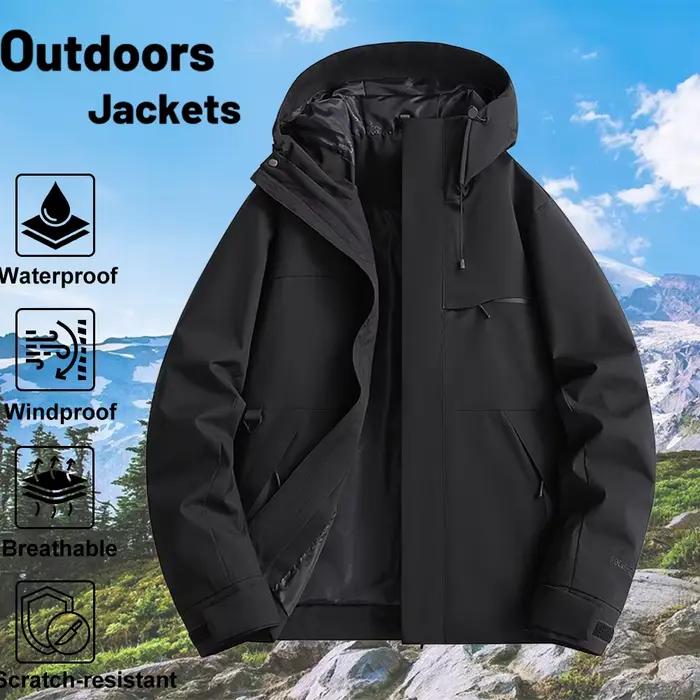 Veste de randonnée imperméable pour femme, printemps-automne, à capuche, pour la chasse, la course à pied, la randonnée, la pêche, les activités de plein air, l'équitation, l'escalade, coupe-vent, résistance à l'eau, protection solaire, respirante, avec poches étanches