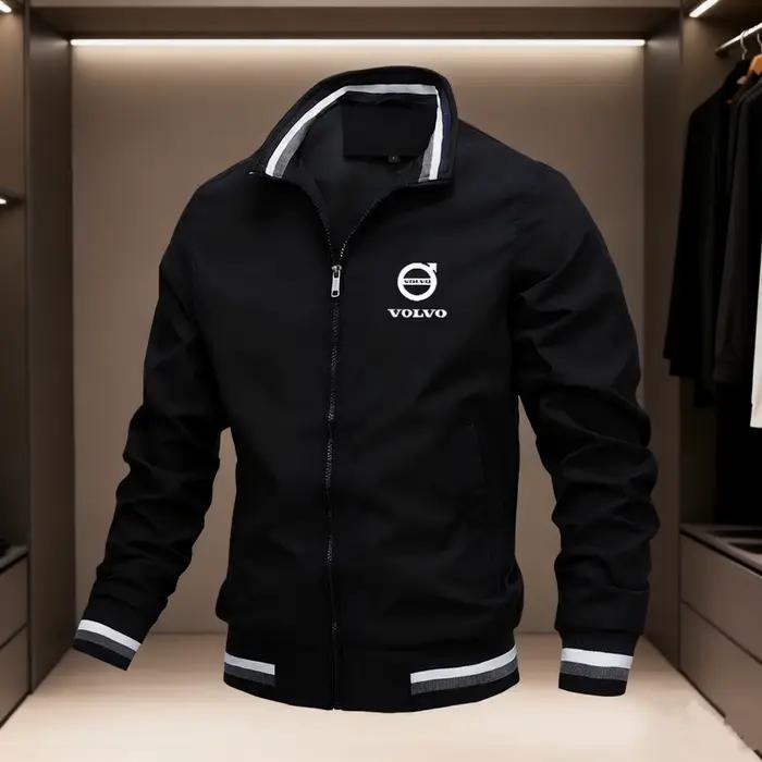 Printemps et automne hommes veste décontracté à manches longues costume col montant vestes sport coupe-vent manteau pour Volvo Xc60 Xc90 V40 V60