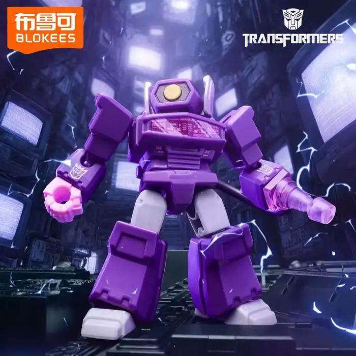 BLOKEES Les Transformers Building Block Star Edition 4ème Mini Figurine à Assembler Modèle de Jouet Ornements de Bureau Cadeaux de Noël Anime