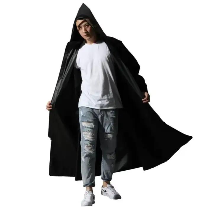 Poncho de moto à capuche avec fermeture éclair pour hommes et femmes, imperméable, veste de pluie, style long, randonnée, environnement, 2023
