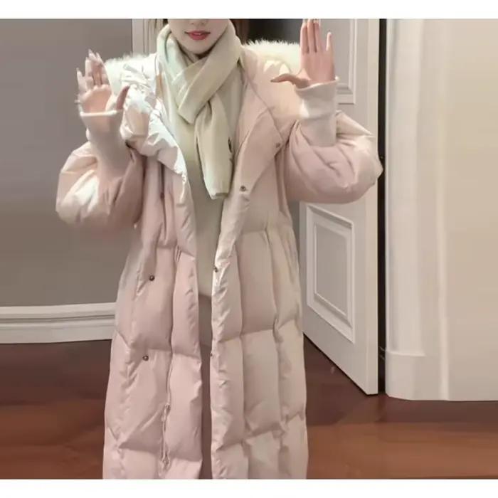 Manteau en duvet de coton rose bywindto pour femmes style décontracté hiver 2025 occassions spéciales confortable et durable