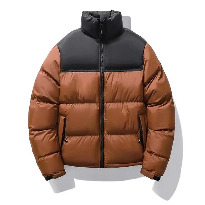 Hiver hommes décontracté coupe-vent rembourré duvet de canard Parkas manteau homme épais col montant Parka veste mâle pardessus vêtements d'extérieur grande taille 4XL
