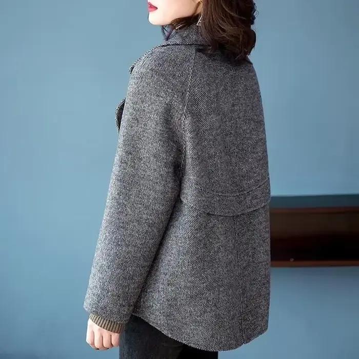 Manteau en mélange de laine pour femme