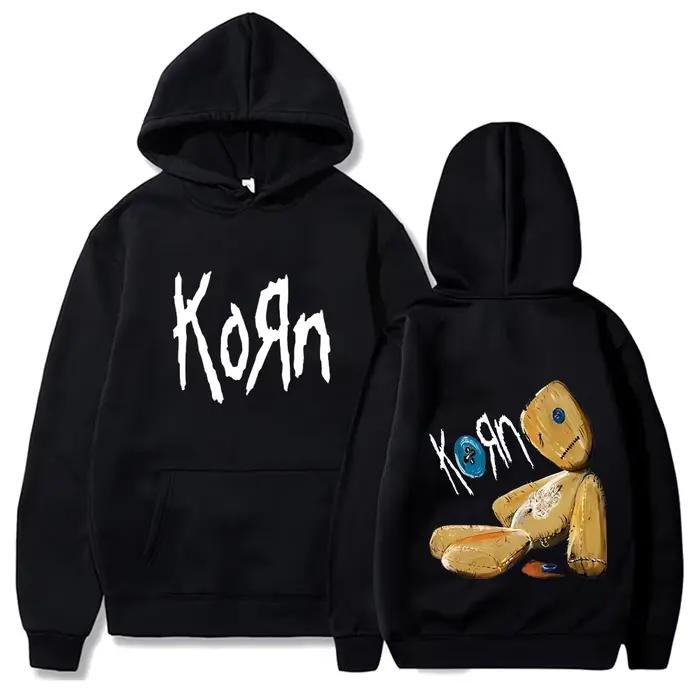Korn Rock Band Hoodies pour hommes, pull à capuche imprimé, pull décontracté, mode printemps et automne, 03 Streetwear