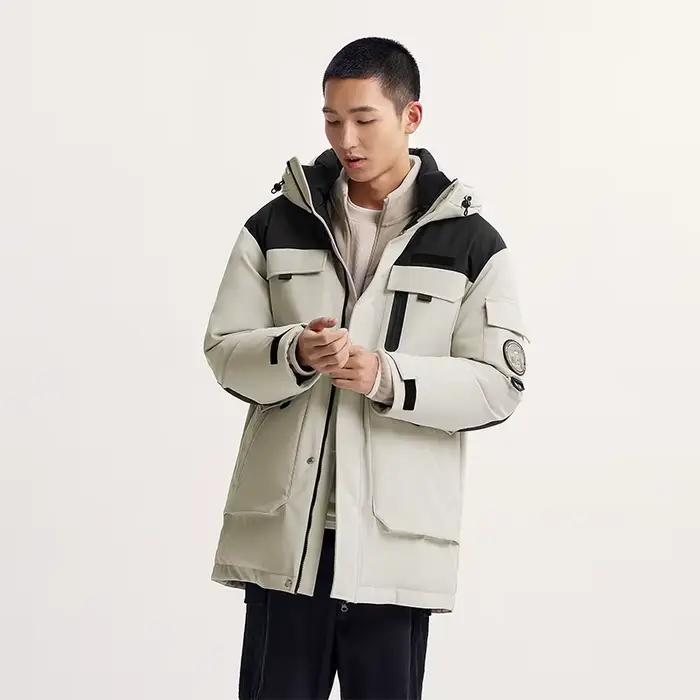 Semir doudoune d'oie hommes imperméable coupe-vent thermique à capuche épaissi 2025 hiver homme vêtements