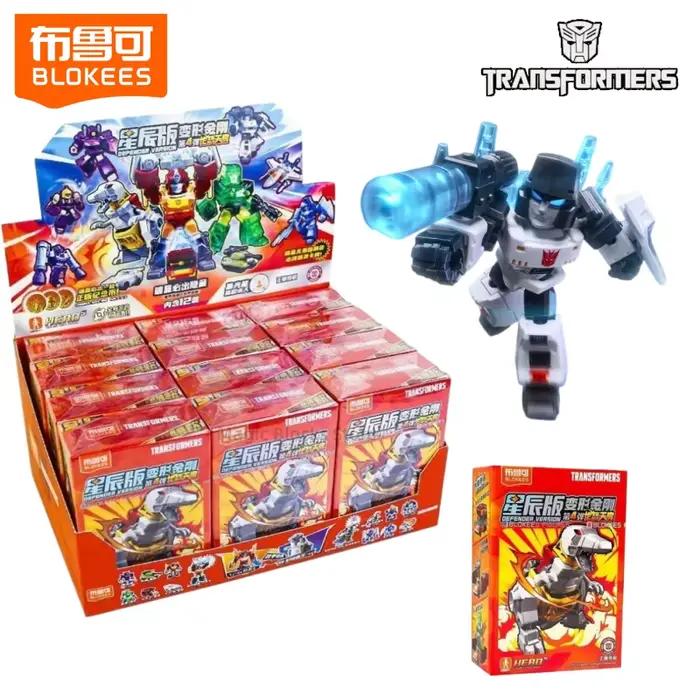 BLOKEES Les Transformers Building Block Star Edition 4ème Mini Figurine à Assembler Modèle de Jouet Ornements de Bureau Cadeaux de Noël Anime