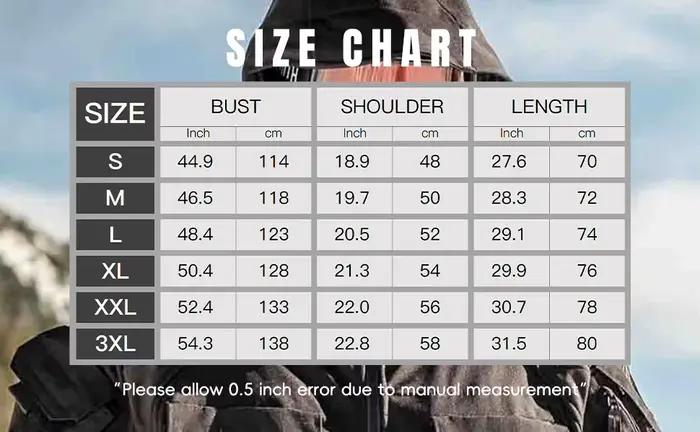 Veste tactique à capuche pour homme, pour l'automne et l'hiver, coupe-vent, imperméable, chaude, pour la randonnée, le camping et la pêche, veste durable