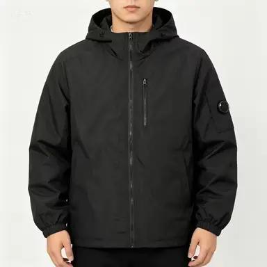 Veste coupe-vent à capuche identique pour hommes et femmes, avec poignets et poches à fermeture éclair, manteau imperméable pour la randonnée en plein air, protection solaire