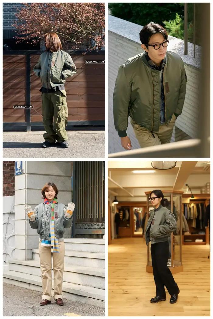 WII USAF William Gibson 2025 MA-1 vert sauge manteau d'hiver pilote Nylon VTG rembourré L2B Vintage japon Bomber veste de vol pour hommes