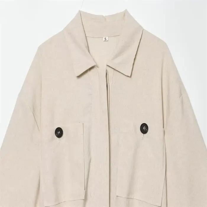 Veste Femme 2026 Nouvelle Collection – Mélange Lin