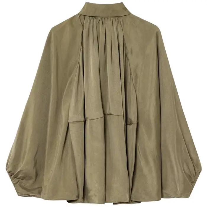 HXAO – veste bombardier pour femme, manteaux et vestes surdimensionnés, manches longues bouffantes, hauts à volants, vêtements d'extérieur amples, manteaux à la mode, nouvelle collection automne