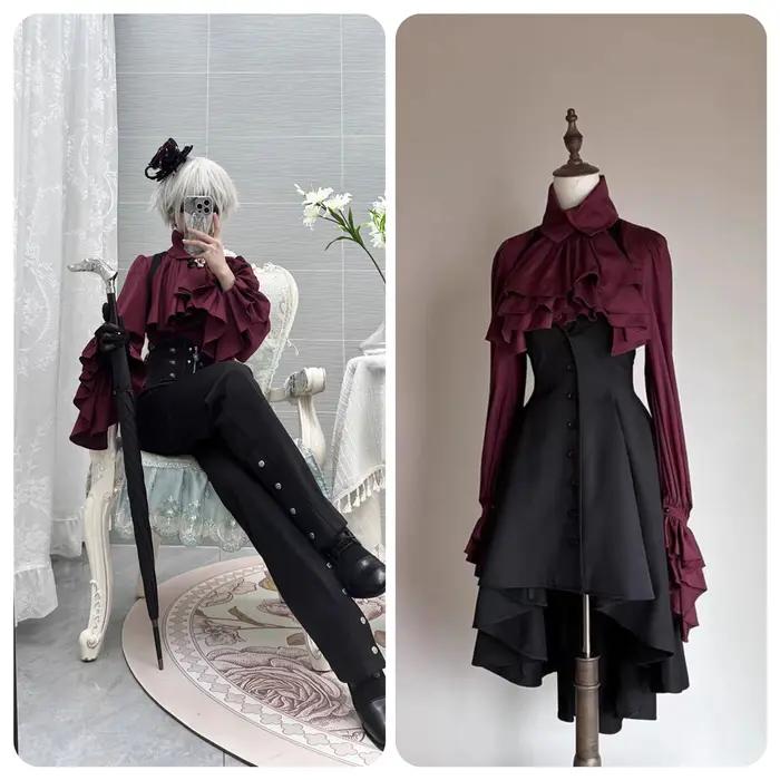 Trench-Coat Long en forme d'aile de chauve-souris pour femme