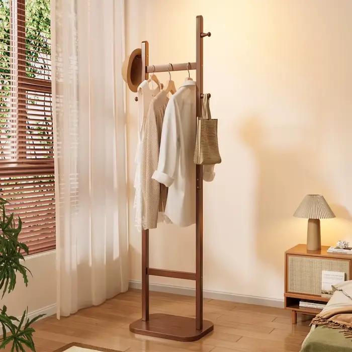 Porte-manteau sur pied pour chambre à coucher, design simple et luxueux, support vertical pour vêtements, séchoir à linge intérieur