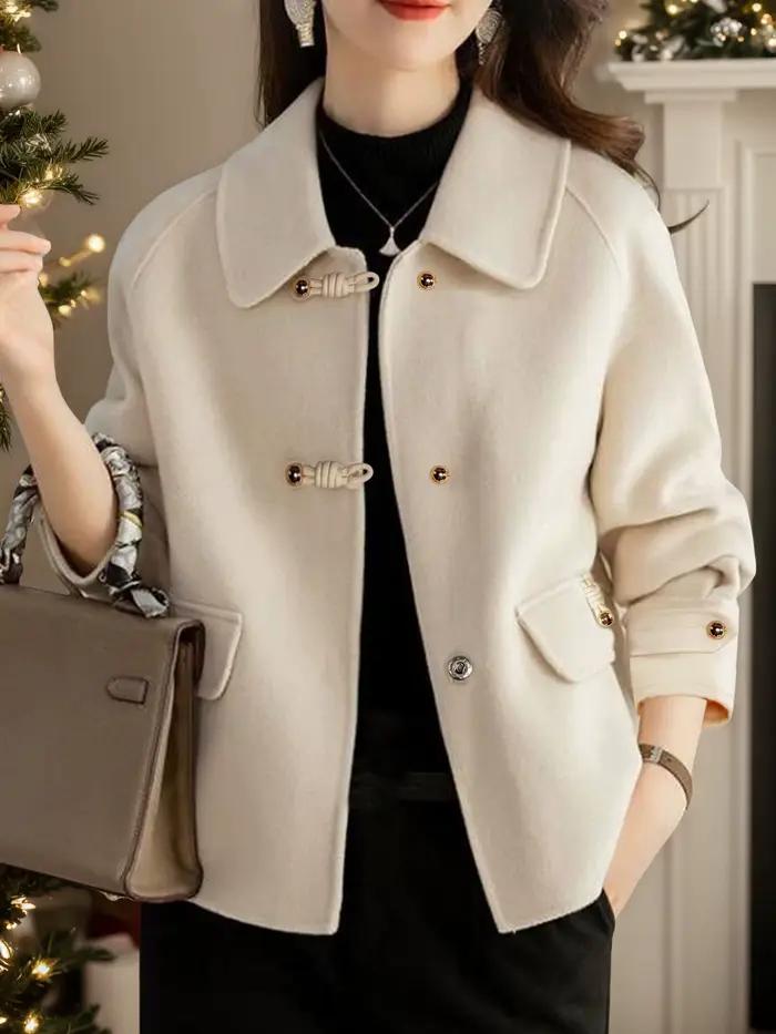 Manteaux courts solides élégants pour femme