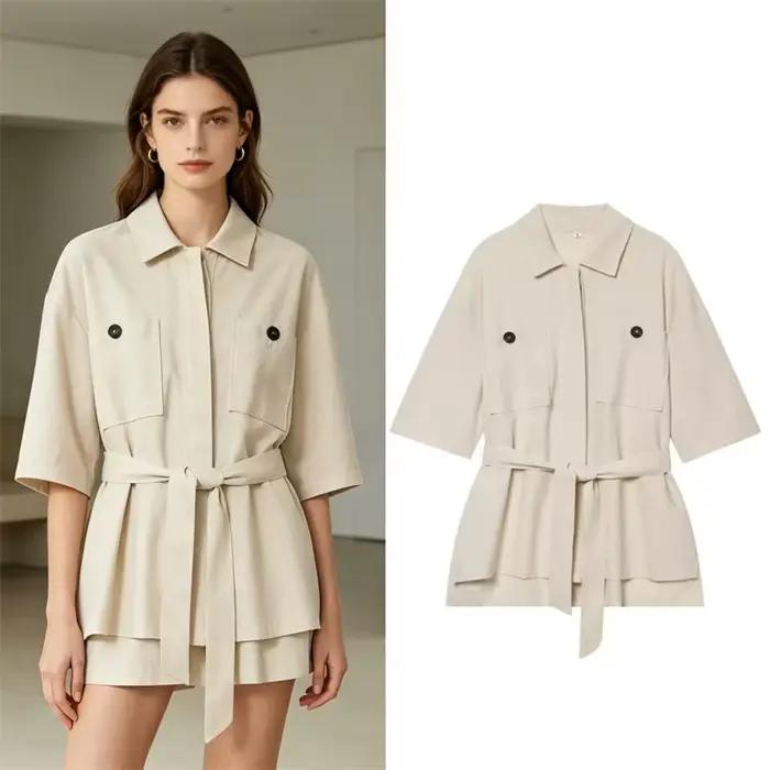 Veste Femme 2026 Nouvelle Collection – Mélange Lin